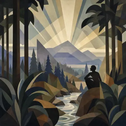 亚伦·道格拉斯 Aaron Douglas 风格生成图