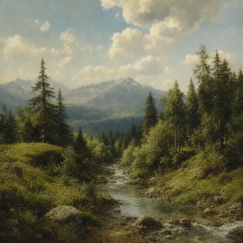 阿列克谢·萨夫拉索夫 Alexei Savrasov 风格生成图
