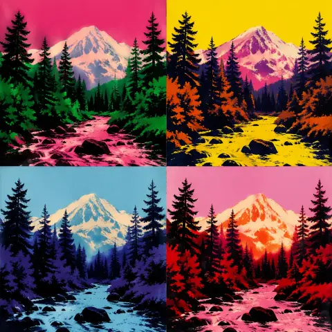 安迪·沃霍尔 Andy Warhol 风格生成图
