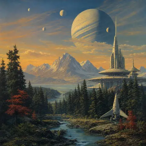 安格斯·麦基 Angus McKie 风格生成图