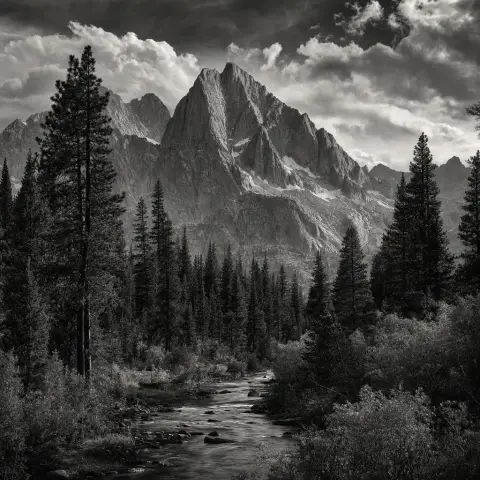安塞尔·亚当斯 Ansel Adams 风格生成图
