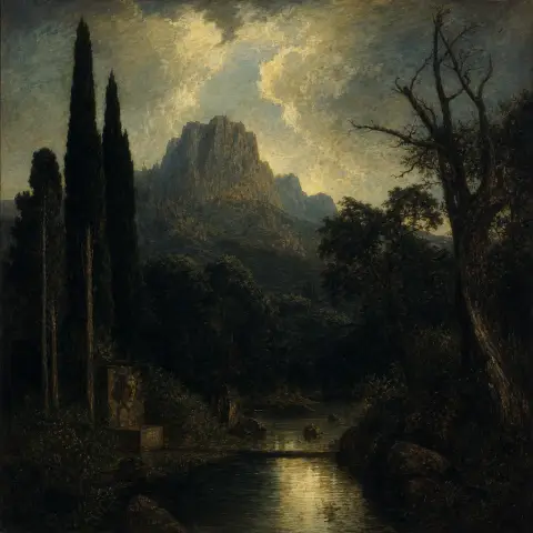 阿诺德·勃克林 Arnold Böcklin 风格生成图