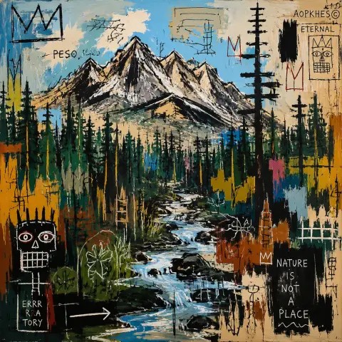 巴斯奎特 Basquiat 风格生成图