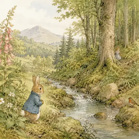 碧雅翠丝·波特 Beatrix Potter 风格生成图