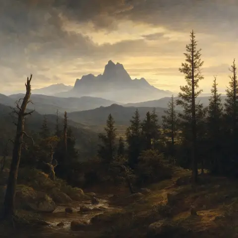卡斯帕·大卫·弗里德里希 Caspar David Friedrich 风格生成图