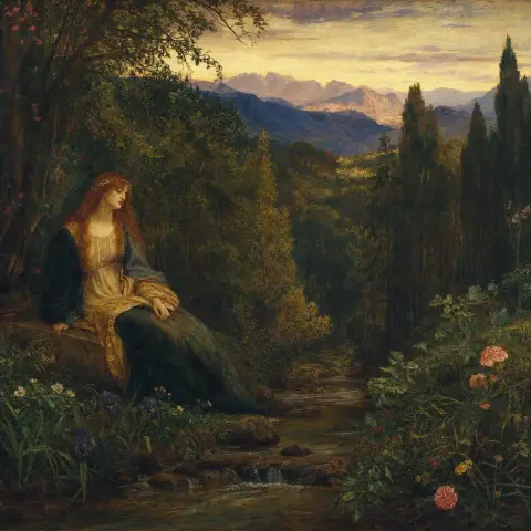 但丁·加百列·罗塞蒂 Dante Gabriel Rossetti 风格生成图
