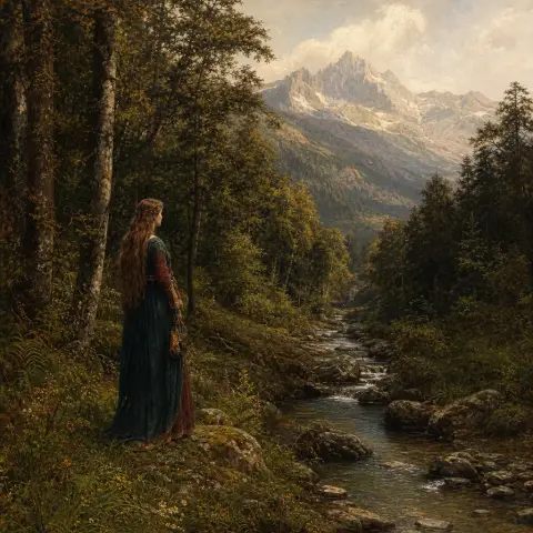 爱德蒙·莱顿 Edmund Leighton 风格生成图