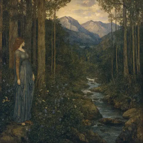 爱德华·伯恩-琼斯 Edward Burne-Jones 风格生成图