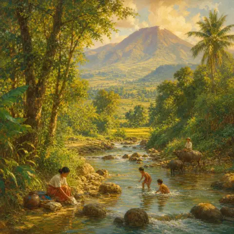 费尔南多·阿莫索罗 Fernando Amorsolo 风格生成图