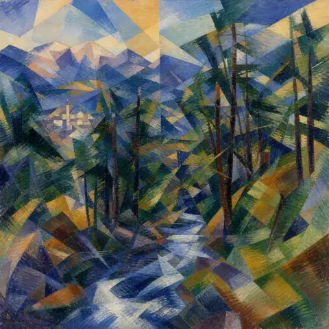 吉诺·塞弗里尼 Gino Severini 风格生成图
