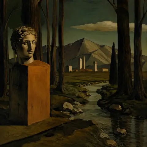 乔治·德·基里科 Giorgio de Chirico 风格生成图