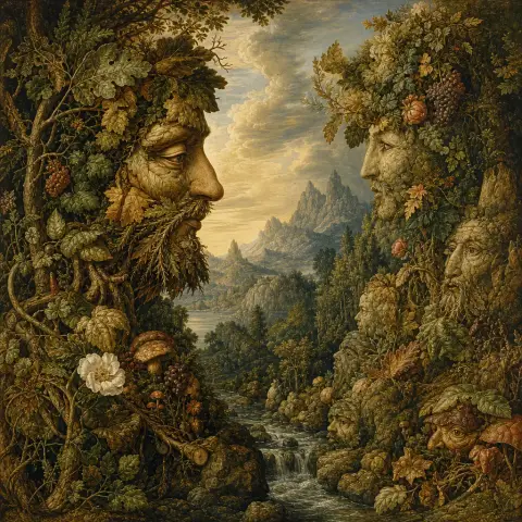 朱塞佩·阿尔钦博托 Giuseppe Arcimboldo 风格生成图