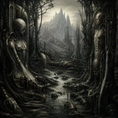 H. R. 吉格尔 H.R. Giger 风格生成图