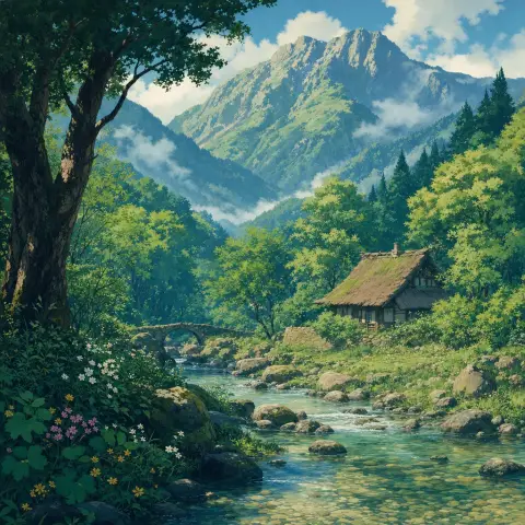 宫崎骏 Hayao Miyazaki 风格生成图