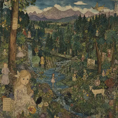 亨利·达格 Henry Darger 风格生成图
