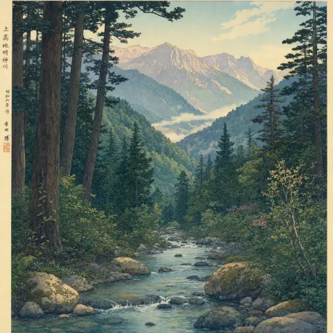 吉田博 Hiroshi Yoshida 风格生成图