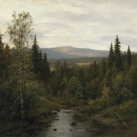 伊萨克·列维坦 Isaac Levitan 风格生成图