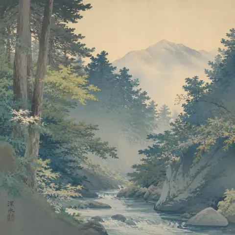 伊东深水 Ito Shinsui 风格生成图