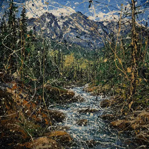 积逊·波洛克 Jackson Pollock 风格生成图