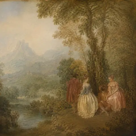 让-安托万·华托 Jean-Antoine Watteau 风格生成图