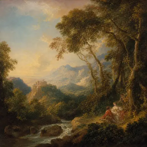 让-奥诺雷·弗拉戈纳尔 Jean-Honore Fragonard 风格生成图