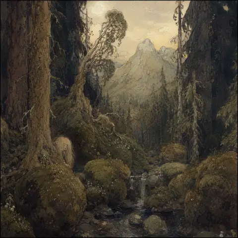 约翰·鲍尔 John Bauer 风格生成图