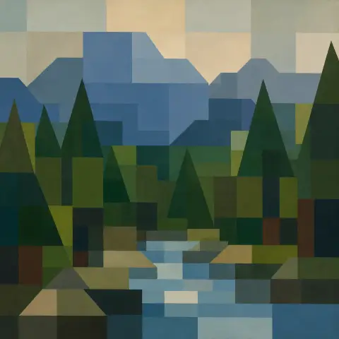 约瑟夫·阿尔伯斯 Josef Albers 风格生成图