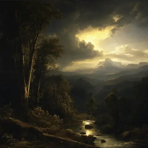 德比的约瑟夫·怀特 Joseph Wright of Derby 风格生成图