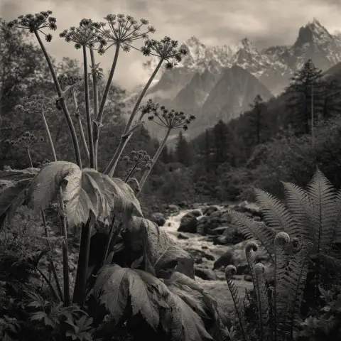 卡尔·布洛斯菲尔特 Karl Blossfeldt 风格生成图