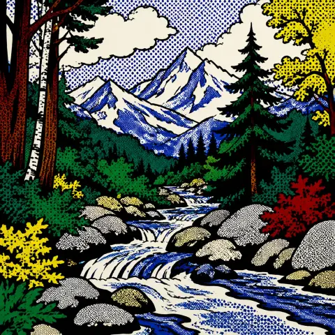 罗伊·利希滕斯坦 Lichtenstein 风格生成图