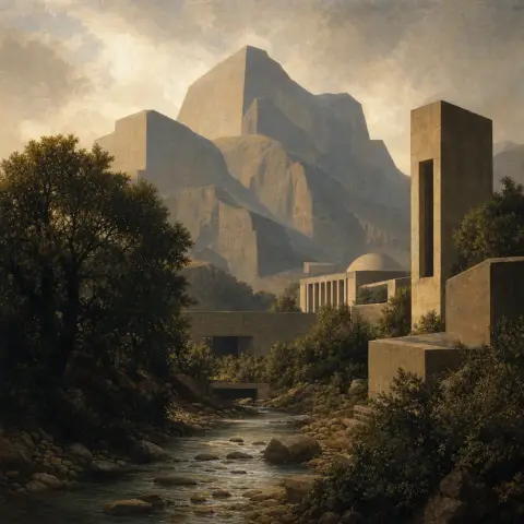 路易·康 Louis Kahn 风格生成图