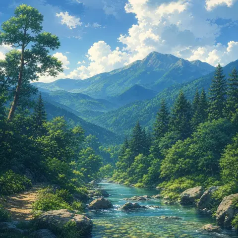 新海诚 Makoto Shinkai 风格生成图