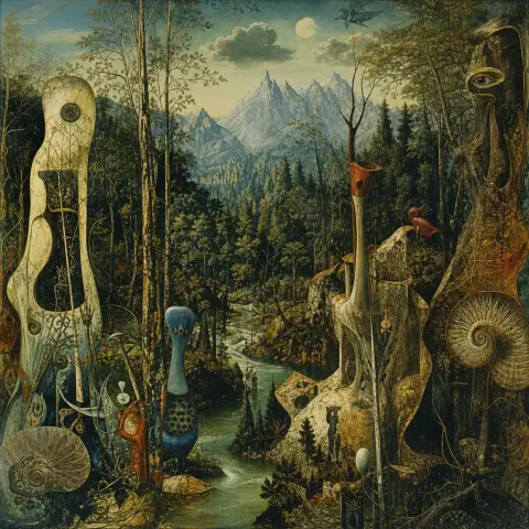 马克斯·恩斯特 Max Ernst 风格生成图
