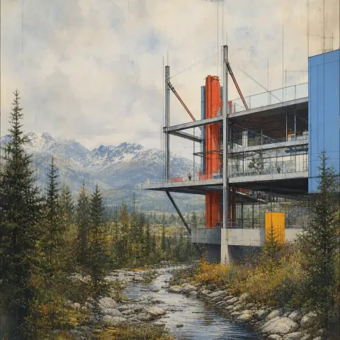 理查德·罗杰斯 Richard Rogers 风格生成图