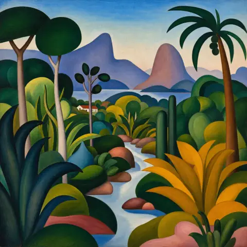 塔西拉·多·阿马拉尔 Tarsila do Amaral 风格生成图
