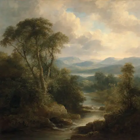 托马斯·庚斯博罗 Thomas Gainsborough 风格生成图