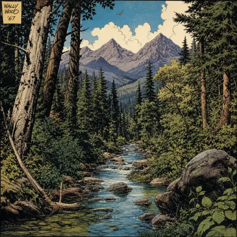 沃利·伍德 Wally Wood 风格生成图