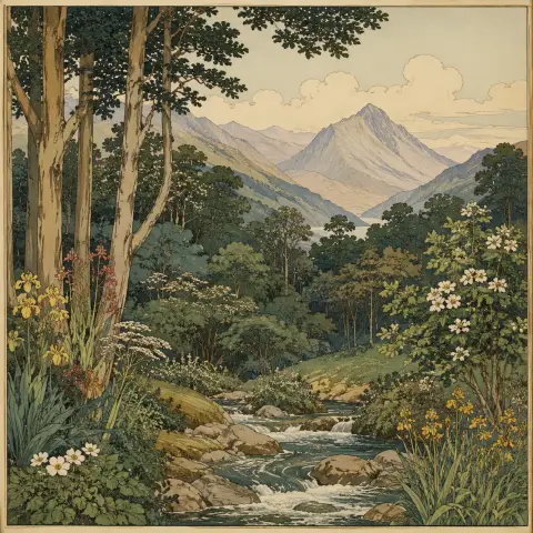 沃尔特·克兰 Walter Crane 风格生成图
