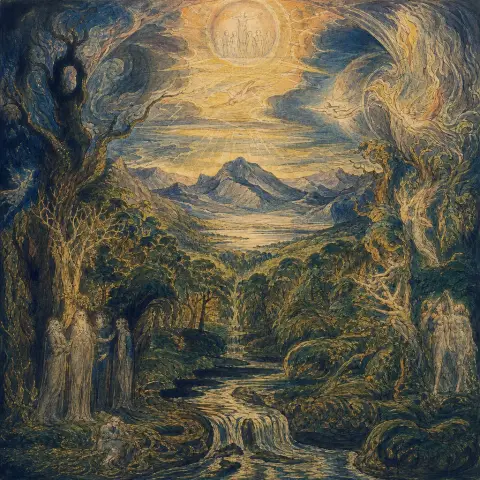 威廉·布莱克 William Blake 风格生成图